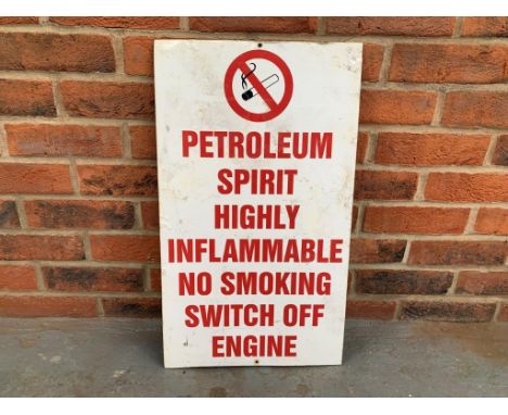 Aluminium Petroleum Warning Sign Make: Contact AuctioneerModel: Contact AuctioneerYear: 0Mileage: 0VIN: Contact AuctioneerCon