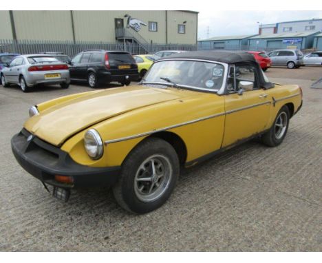 1978 MG B Roadster Make: MG Model: B Roadster Year: 1978Mileage: 19606VIN: GHN5454462GConfiguration: Right Hand DriveRegistra
