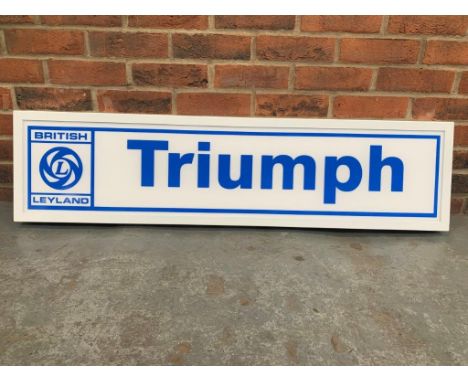Modern Illuminated Triumph Showroom Display SignMake: Contact AuctioneerModel: Contact AuctioneerYear: 0Mileage: 0VIN: Contac