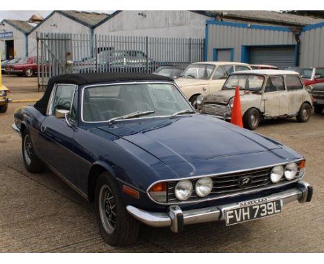 1973 Triumph Stag 3.0 AutoMake: Triumph Model: Stag Year: 1973Mileage: 0VIN: LD22253BWConfiguration: Right Hand DriveRegistra