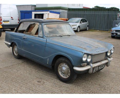 1962 Triumph Vitesse ConvertibleMake: Triumph Model: Vitesse ConvertibleYear: 1962Mileage: 92945VIN: HB2363DLConfiguration: R