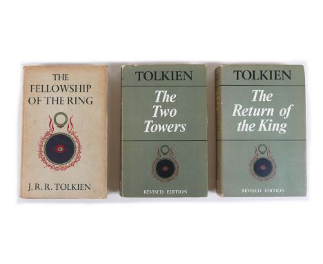 J. R. R. Tolkien: The Lord of the Rings, three volumes, comprising The Fellowship of the Ring, first edition, fifteenth impre