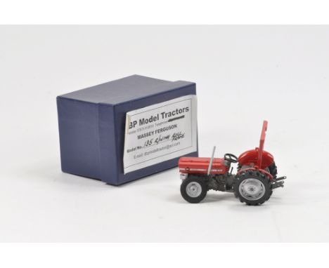 DBP Models 1/32 Scale Massey Ferguson 135 Tractor. Rare Handbuilt Model. Front axle needs bending back into shape. 