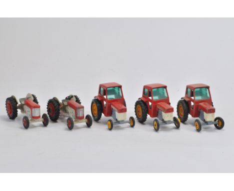 Corgi and Matchbox Tractor Selection including MF65 and others. Generally B to D. (5)