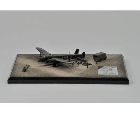 Diverse Images Pewter Aircraft Collection comprising 1/144 scale A.W. Whitley Mk V MH-K  P5105
51 Squadron, Wing Commander J.