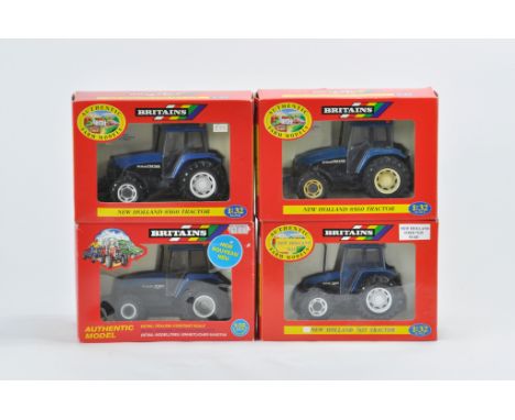 Britains Farm Code 3 Tractor issues including New Holland TM165, TM150, 7635 and 8160. All A in A/B boxes. (4)