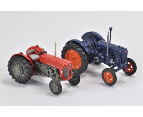 Scratchbuilt Massey Ferguson 65 Tractor and Fordson E27N Tractor (Scaledown). Both A. (2)