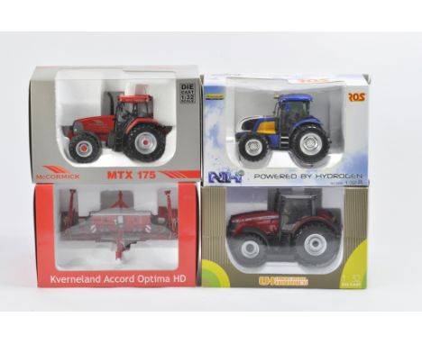 Various 1/32 Scale Farm Models including UH McCormick MTX175, UH Massey Ferguson 8690, ROS New Holland Hydrogen Tractor and A