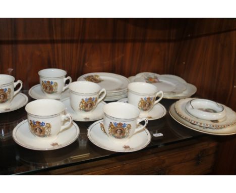 A QUANTITY OF ASSORTED COMMEMORATIVE CUPS, SAUCERS ETC.