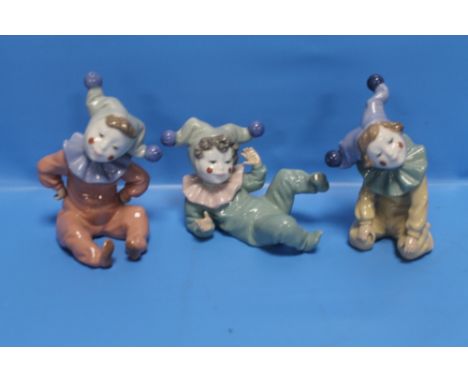 THREE NAO CLOWN FIGURES