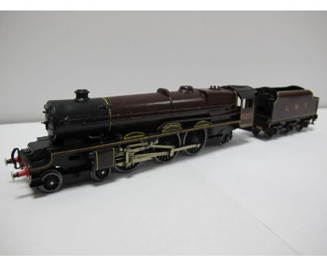 A "00" Scale Brass Kit Built Model of L.M.S 4-6-2 Princess Class Locomotive, fitted with two rail electric pick up, nicely pa