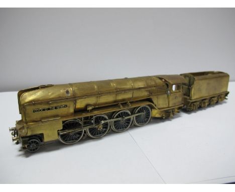 A 'OO' Scale Brass Built 2-8-2 P2 Class Locomotive and Tender - 'Cock of the North', built to a good standard. Unpainted.