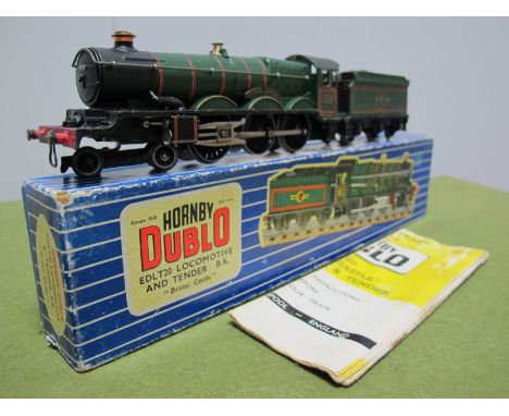 A Hornby Dublo EDLT20 Three Rail 4-6-0 'Bristol Castle' R/No. 7013, overall good plus. Wear to tender edges. Boxed with instr