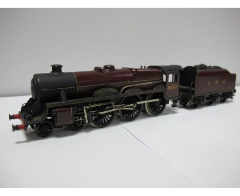 A "00" Scale Brass Kit Built Model of L.M.S 4-6-0 Jubilee Class Locomotive, fitted with two rail electric pick up, nicely pai