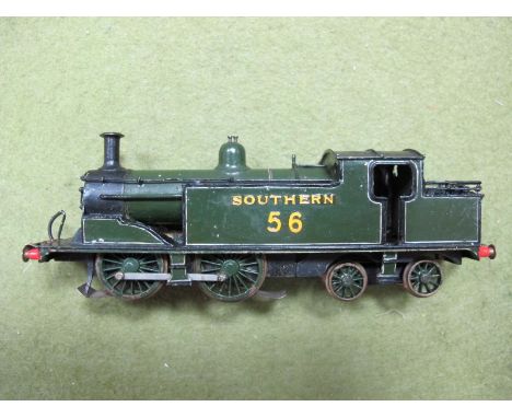 A 'OO' Scale 0-4-4 Brass Built M7 Locomotive, finished in Southern green R/No. 56. Built to a good standard.