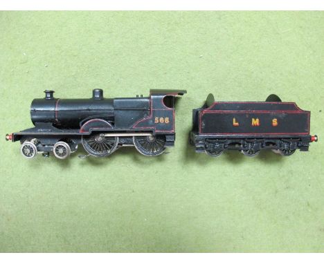 A OO Scale Brass Kit Built Model of LMS 4-4-0 2P Class Locomotive, fitted with third rail electric pick up. Nicely painted in