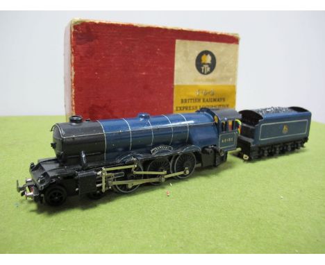 A 'OO' Scale 4-6-2 Locomotive 'Scotman' by Trix, finished in blue c.1951 with tender. Boxed R/No. 60103.