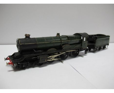 A '00' Scale Brass Kit Built Model of Great Western 4-6-0 King Class Locomotive, fitted with early two - rail electric pick u