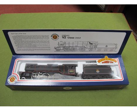 A Bachmann 'OO' Gresley V2 2-6-2 Locomotive R/No. 60807, black early emblem:- Boxed