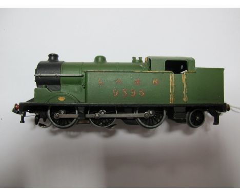 A Hornby Dublo Three Rail Post War 0-6-2 N2 Tank, finished in LNER green. R/No. 9596, overall fiar/good. In repair style box,