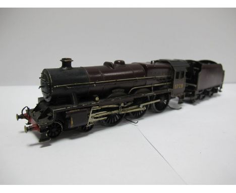 A 'OO' Scale Brass Kit Built Model of LMS 4-6-0 Jubilee Class Locomotive, fitted with early two rail electric pick up. Nicely