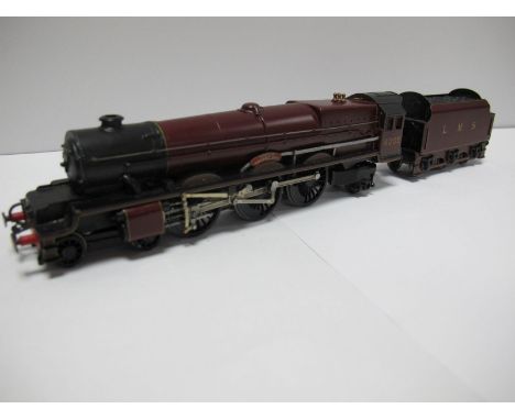 A 'OO' Scale Model of LMS Princess Royal  4-6-2 Class Locomotive, white metal body fitted to adapted Hornby-Dublo chassis and