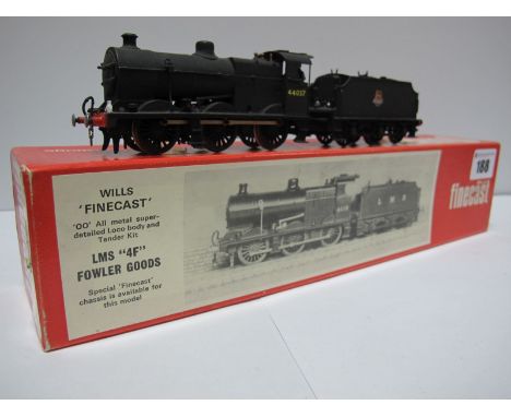 A 'OO' Scale White Metal Kit of a 0-6-0 4F LMS Fowler Goods, made up and painted, BR R/No. 44037:- Boxed