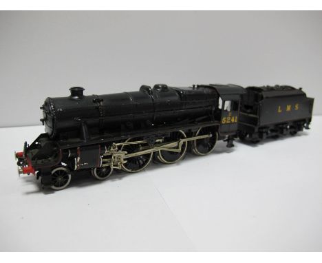 A 'OO' Scale White Metal and Brass Kit Built Model of LMS 4-6-0 Black Five Locomotive, excellent build and paint work in blac