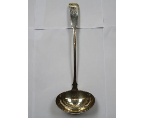 EARLY SCOTTISH SILVER SOUP LADLE, PROVINCIAL ABERDEEN ASSAY, CIRCA 1790s, BY JAMES ERSKINE 