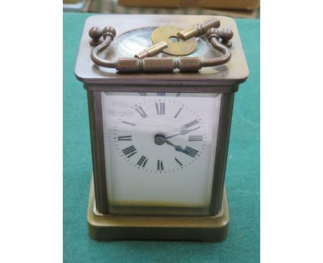 BRASS CARRIAGE CLOCK 