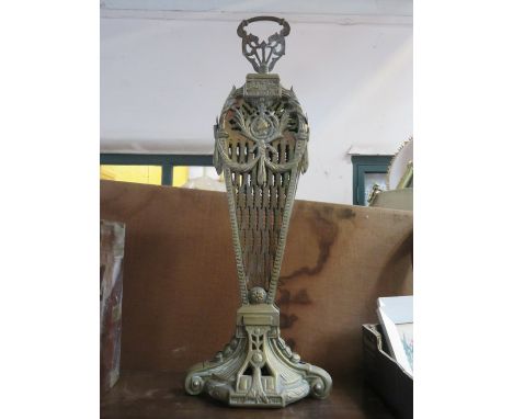 VINTAGE BRASS PEACOCK FIRESCREEN