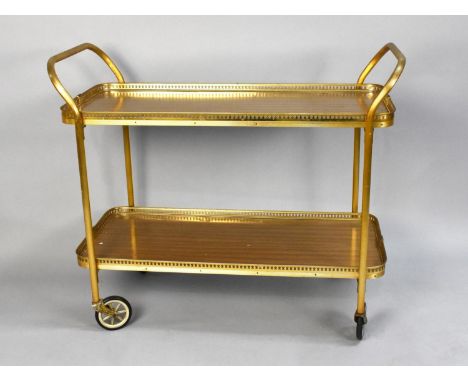 A Vintage Two Tier Trolley, 87cms Wide 