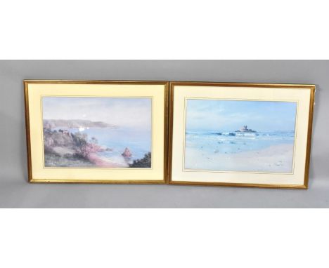 A Pair of Framed Seascape Prints 