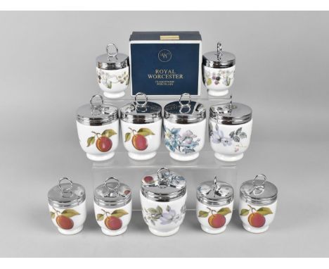 A Collection of Eleven Royal Worcester Egg Coddlers 