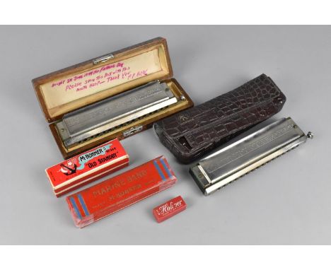 A Collection of Various Vintage Mouth Organs and Chromonicas by Hohner Etc 