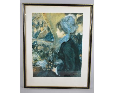 A Framed Renoir Print, At the Theatre, 41x53cm 