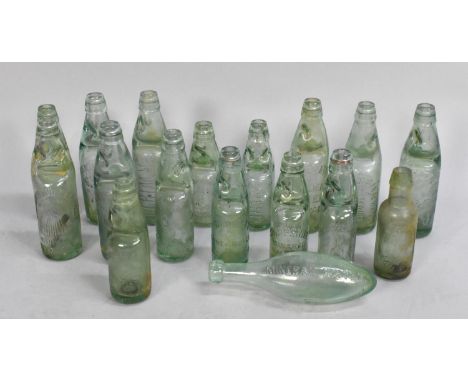 A Collection of Various Vintage Marble Stop Bottles 