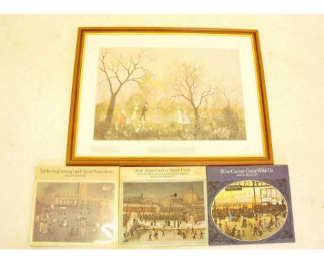 Helen Bradley - print 'All on an April Evening' 49 x 67cm with three books