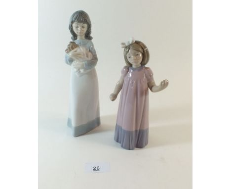 Two Nao figures of girls