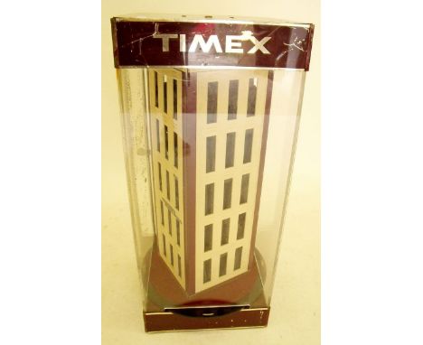 A Timex watch advertising rotating shop display case, 72cm H