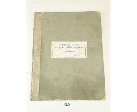 Four Songs from 'When We Were Very Young', music by H Fraser-Semeon, words by AA Milne and decorations be E H Sheppard, First