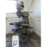 Bridgeport 1hp Vertical Mill, 9'' x 42''