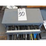 (Lot) Huot 3-Drawer Drill Cabinet w/ Drills
