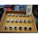 (Lot) 5C Collets w/ Wood Case