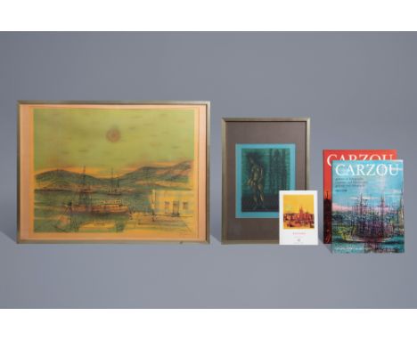 Full title: Jean Carzou (1907-2000): Two lithographs in colours, the catalogue raisonnŽ of the graphic works and some documen