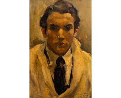 Full title: ClŽment Serneels (1912-1991): Portrait of Jules Croes, oil on panelDescription: Work: 52 x 33,5 cmÊ Frame: 59 x 4