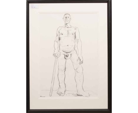 * PETER HOWSON OBE,
DEAN 3 FLOWERS EAST
charcoal on paper, signed and dated 2012
19.5cm x 12cm
Mounted, framed and under glas