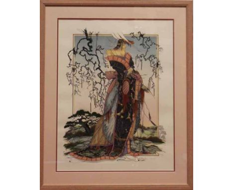 * J.C. GRAHAM ILLINGWORTH (BRITISH b.1953),
TO WALK ABROAD
limited edition silkscreen print, signed and numbered 92/295 in pe