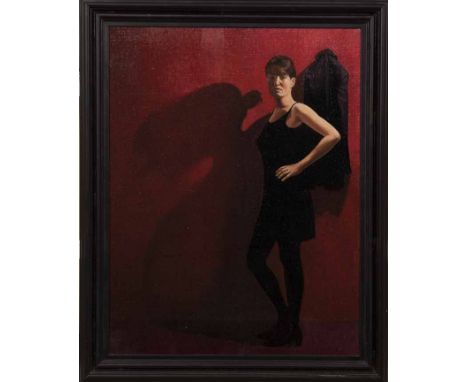 * STUART LUKE GATHERER (B.1972)
ANNABELLE WAITING
oil on canvas, signed and dated verso '96
66cm x 51cm
Framed
Note: Annabell