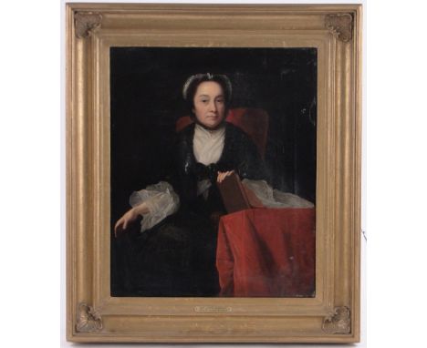Alexander Massey,oil on canvas, portrait of Mrs John Ashton (nee Elizabeth Brooks), unsigned, inscribed and dated 1819 verso,